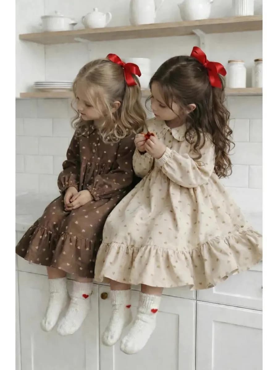 Платье фланелевое с длинным рукавом