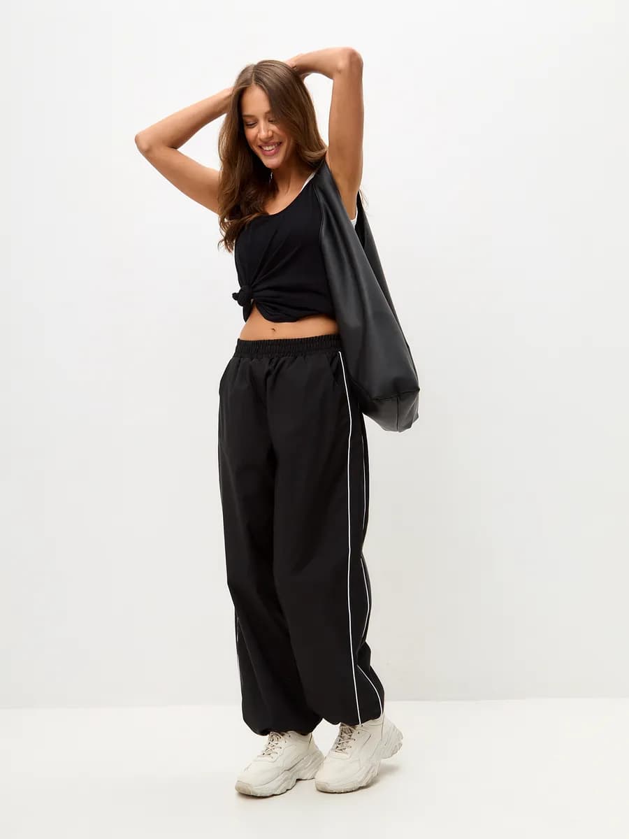 спортивные штаны карго широкие оверсайз Y2K