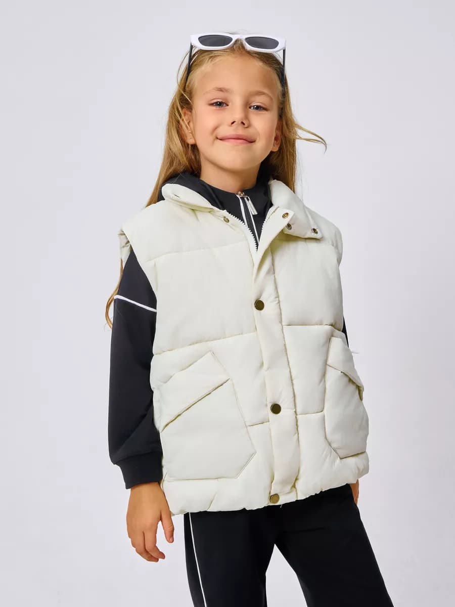 Жилетка детская утепленная безрукавка