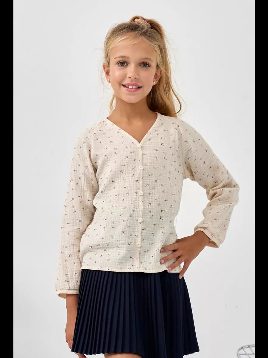 Блузка школьная муслин