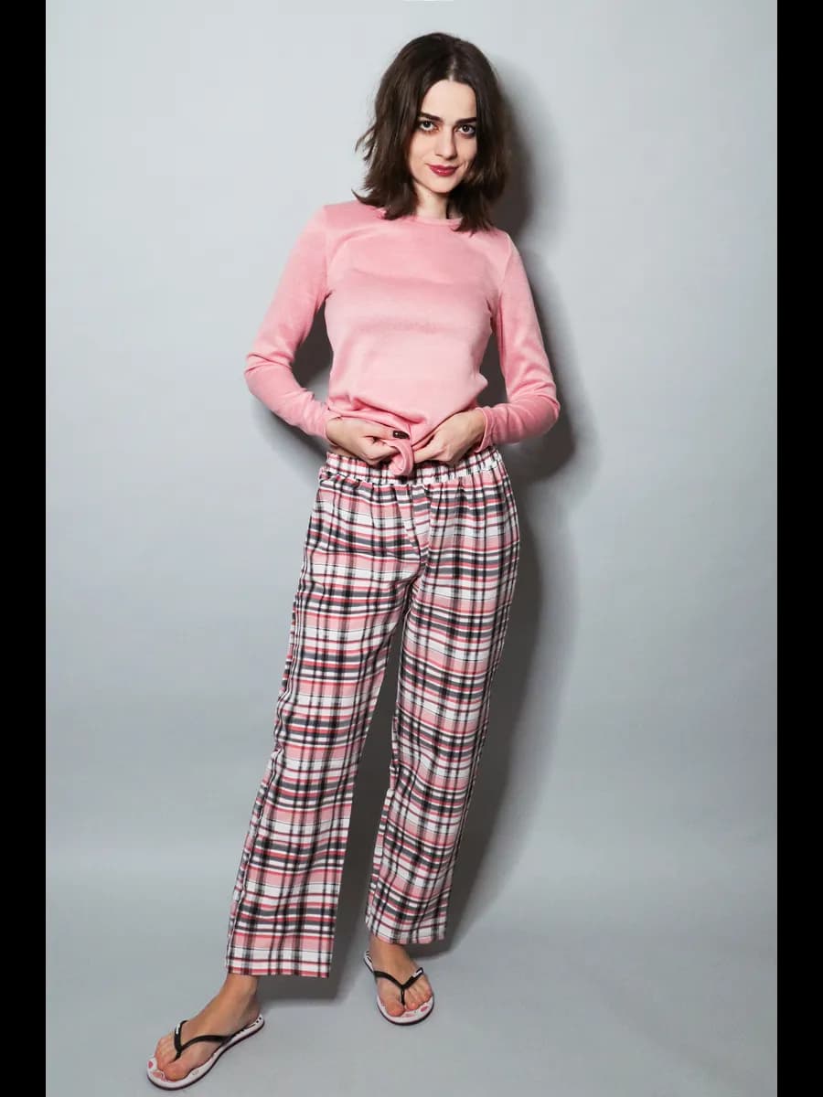 брюки домашние на резинке летние - фото 1