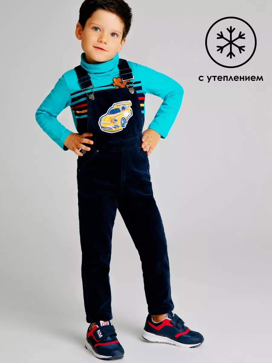 Полукомбинезон из вельвета на флисе