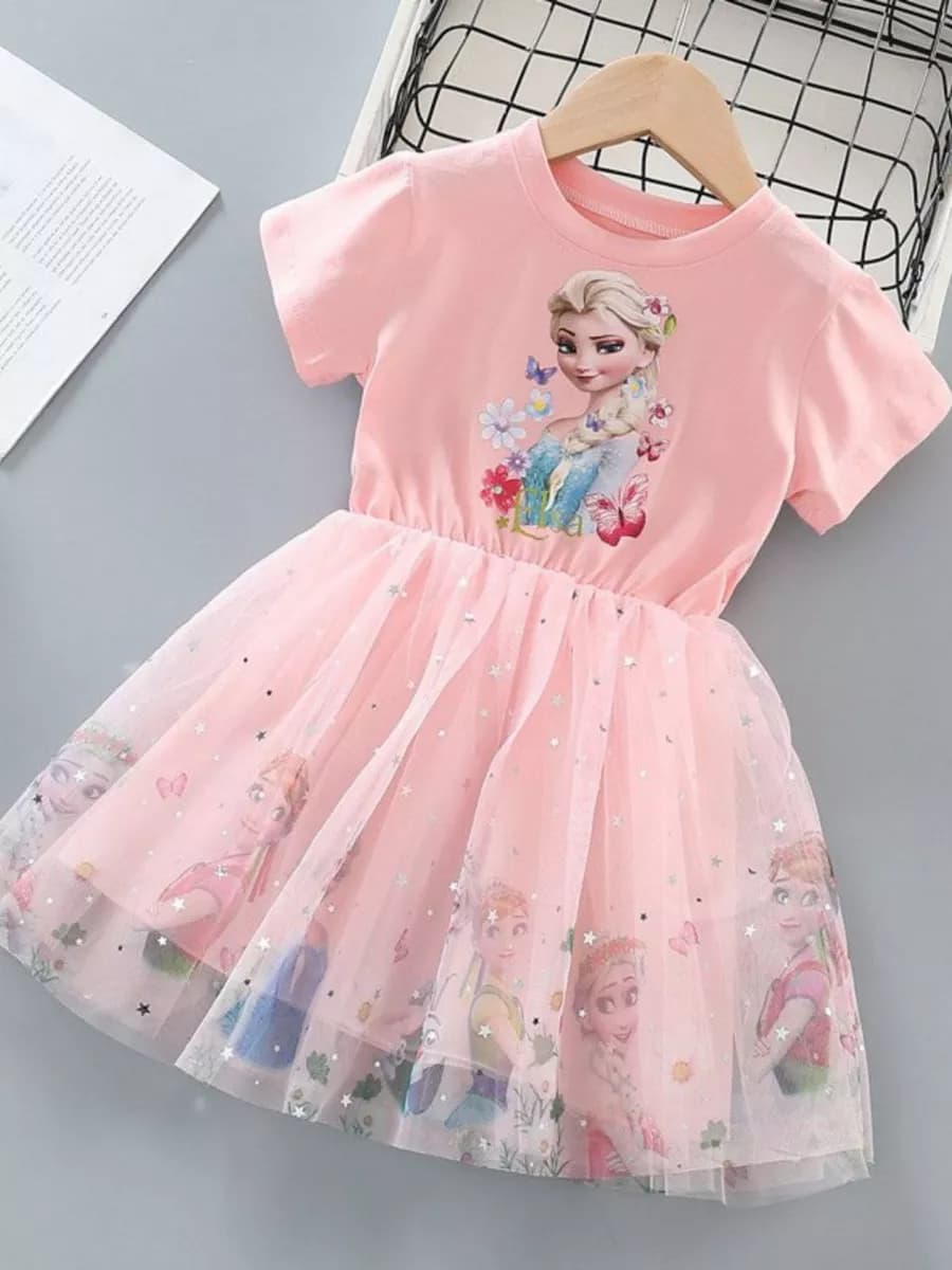 Платье повседневное с Эльзой