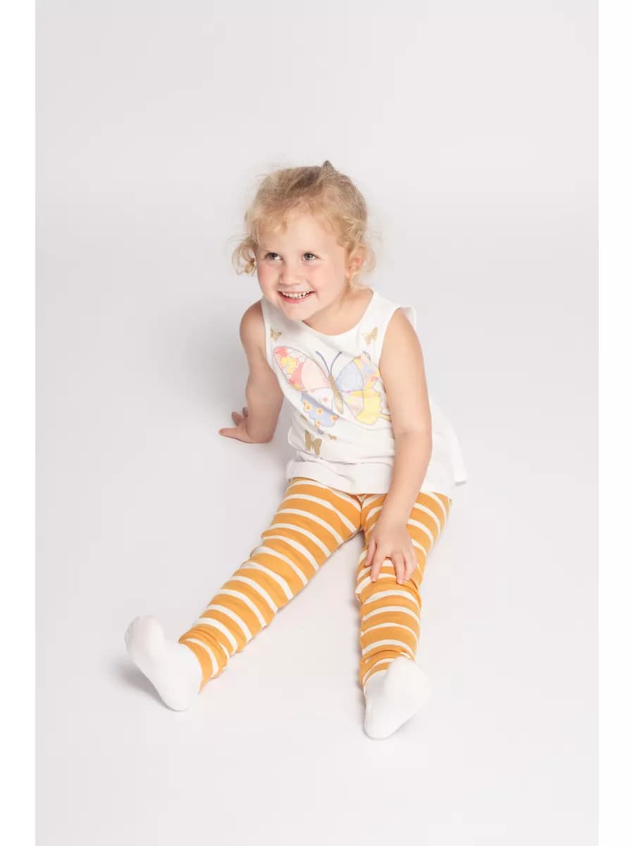 Леггинсы в полоску для новорожденных