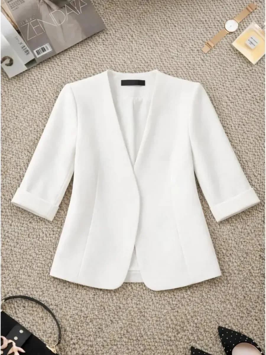 Пиджак жакет белый больших размеров