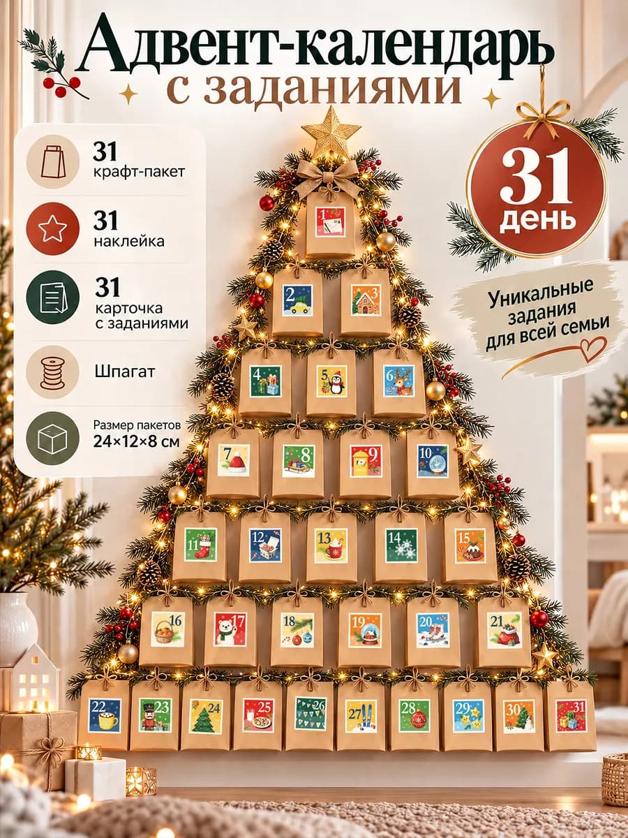 Адвент календарь новогодний нг подарок на Новый год 2027