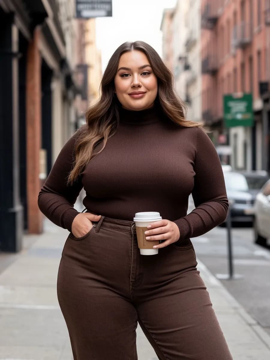 Водолазка больших размеров