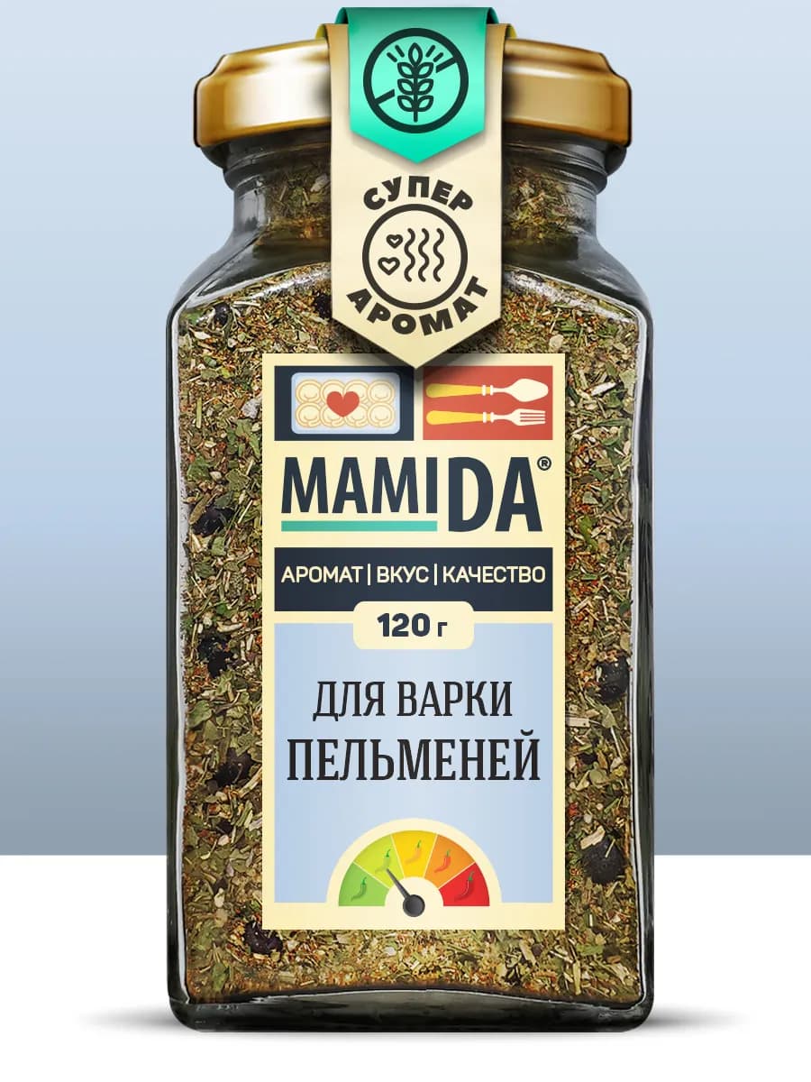 Приправа для варки пельменей МамиДА, 120г