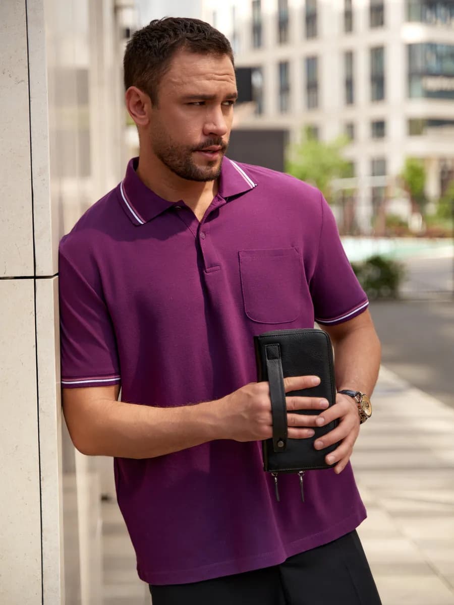 Футболка поло с коротким рукавом