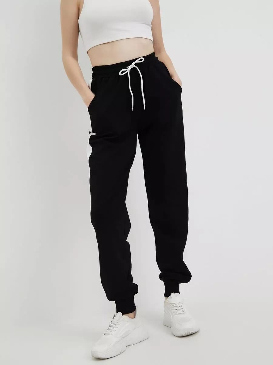 Брюки спортивные джоггеры с лампасами