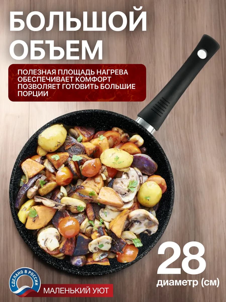 Сковорода 28 см антипригарная