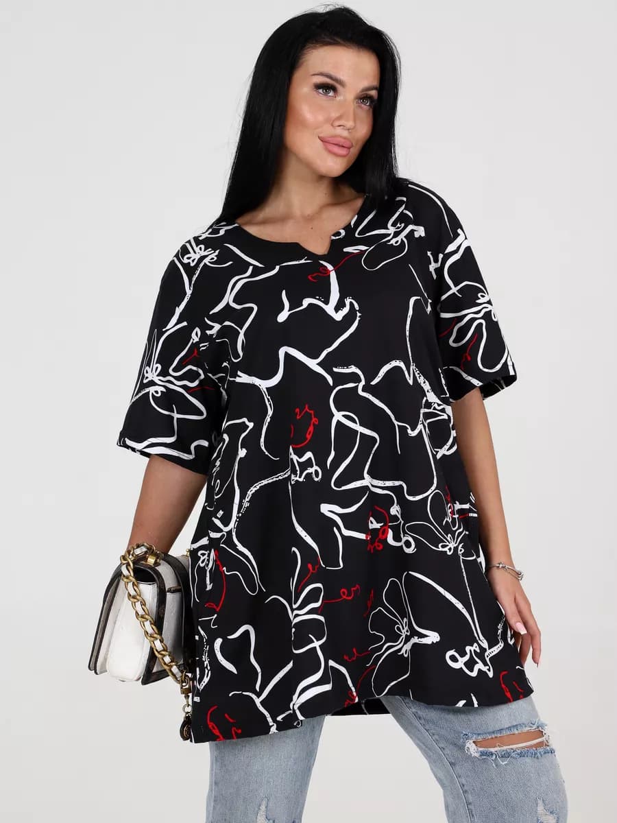 Туника женская в офис больших размеров