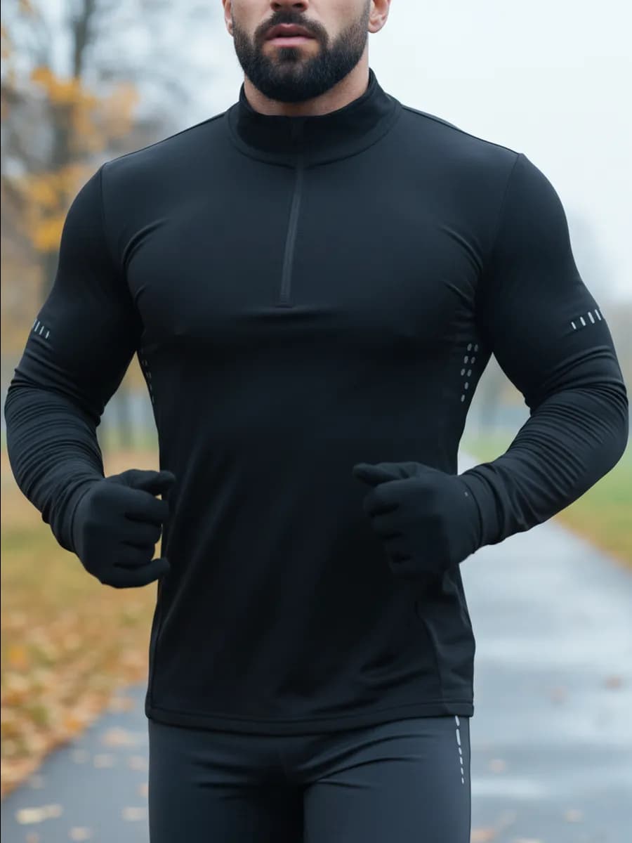 Термолонгслив спортивный кофта с начесом