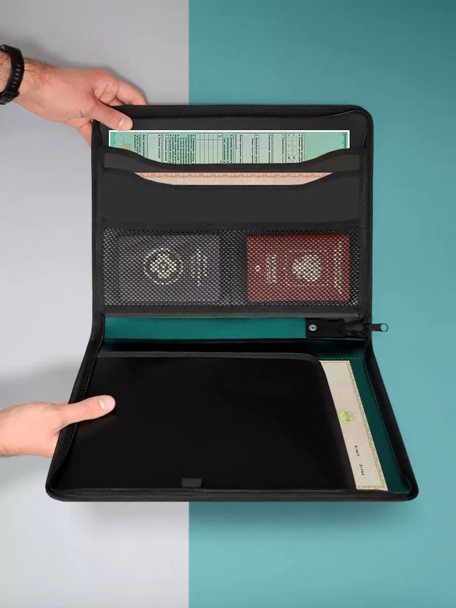 Папка органайзер на молнии А4