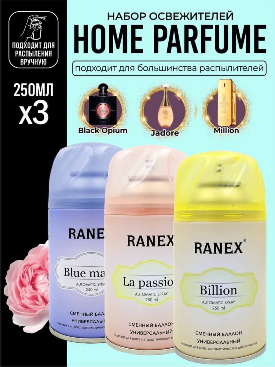 Освежители воздуха парфюмированные. Набор из 3 шт - фото 1