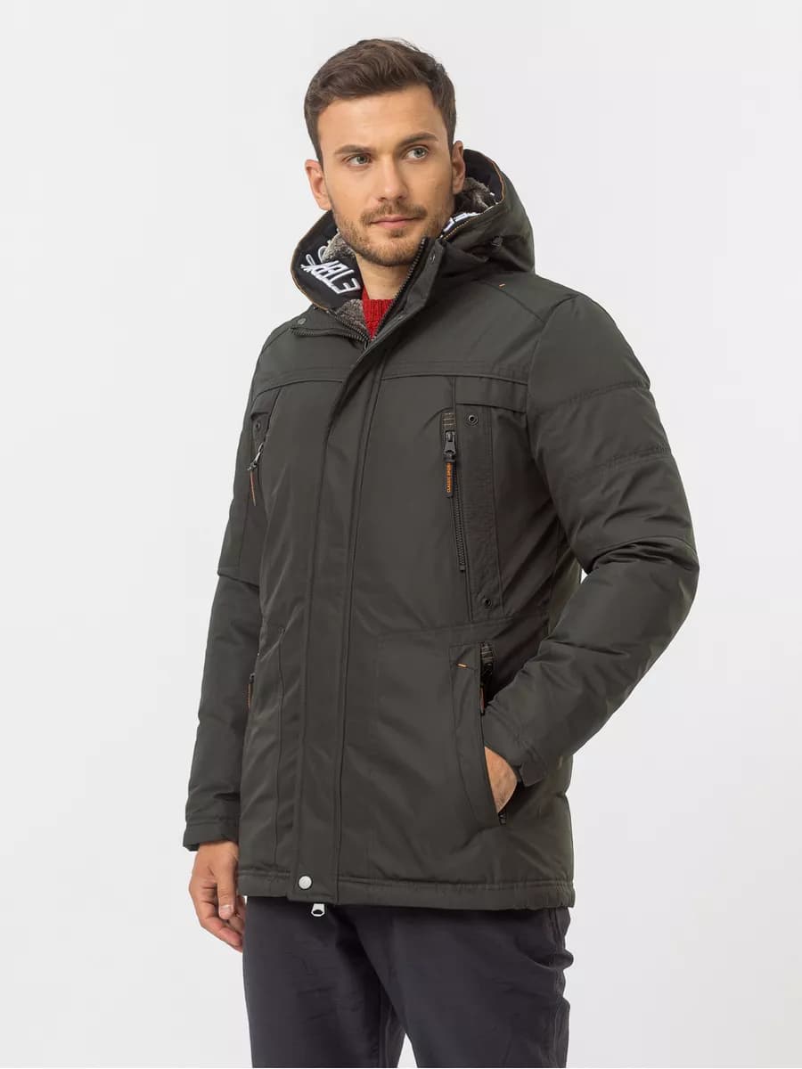 Куртка зимняя с капюшоном пуховик