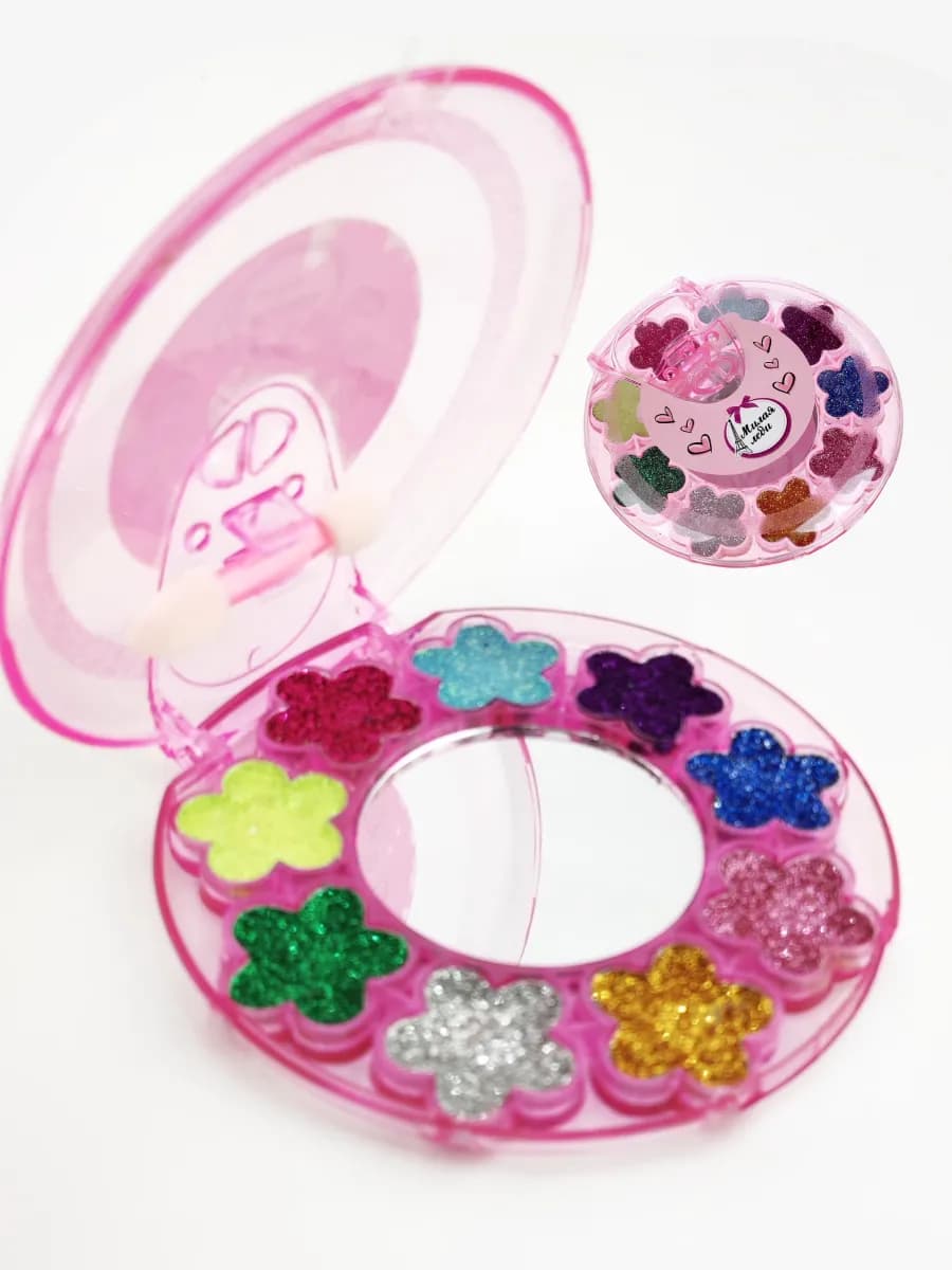 Детская косметика набор теней с блестками