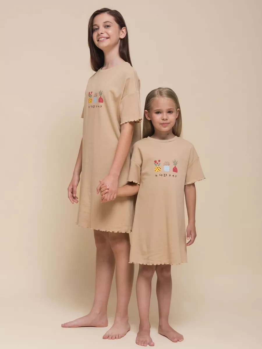 Платье детское домашнее, хлопковое