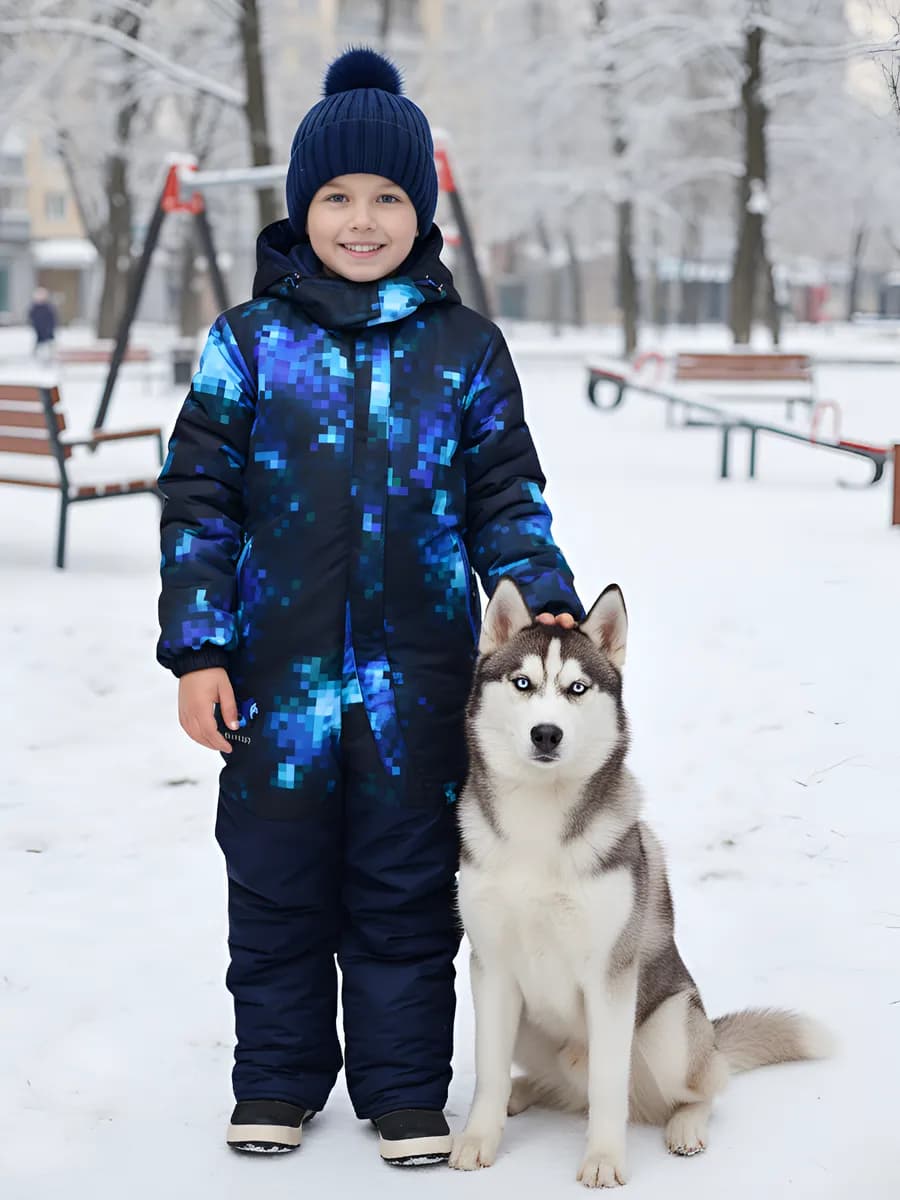 Комбинезон зимний мембрана на флисе