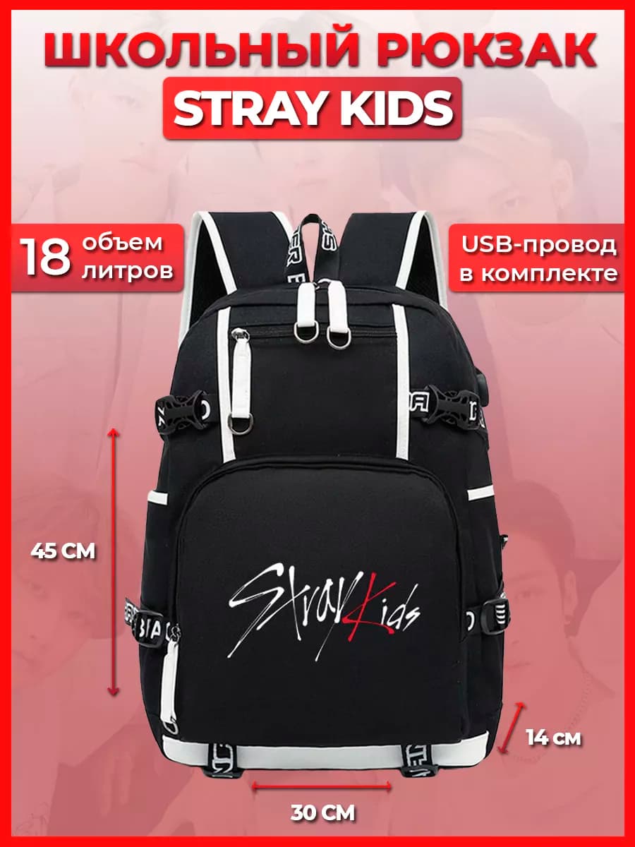 Портфель школьный подростковый рюкзак Stray Kids