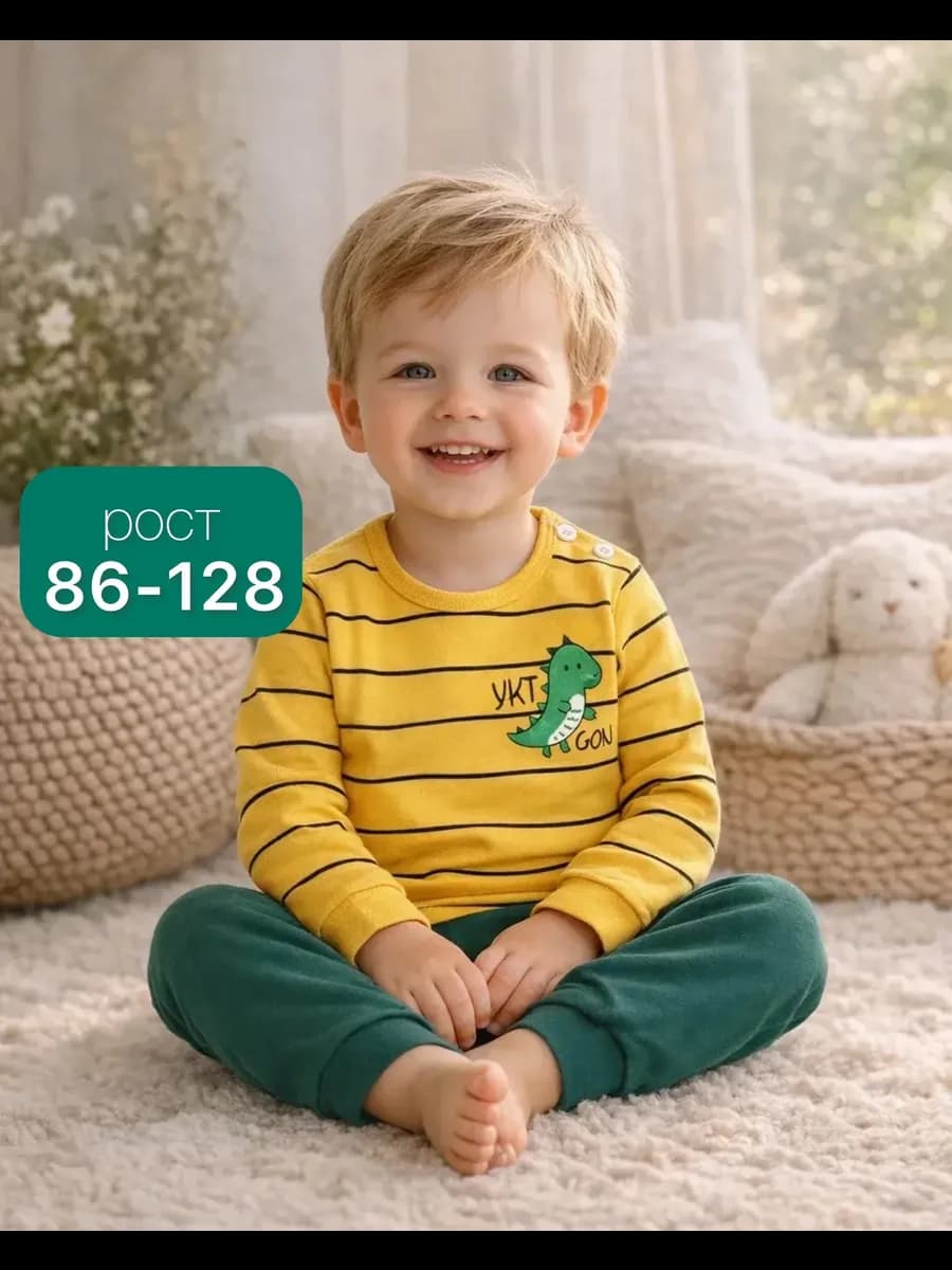 Пижама детская для мальчика хлопковая