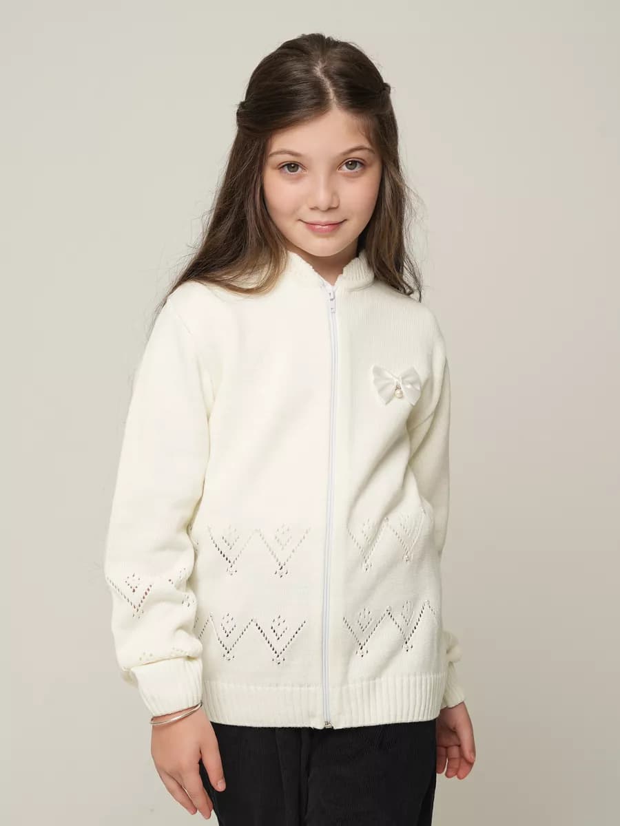 Кардиган для девочки школьный весна