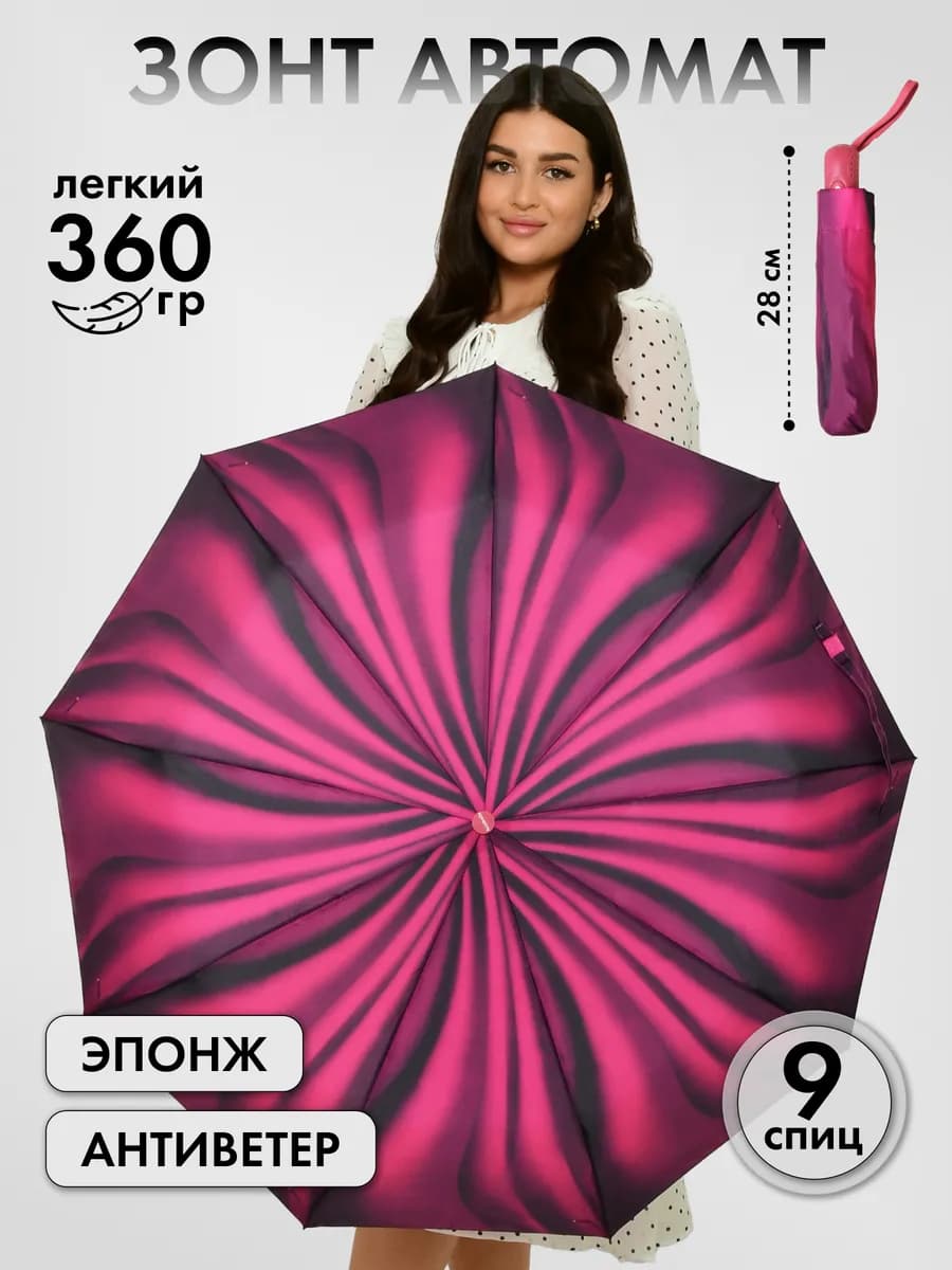 Зонт автомат легкий антиветер