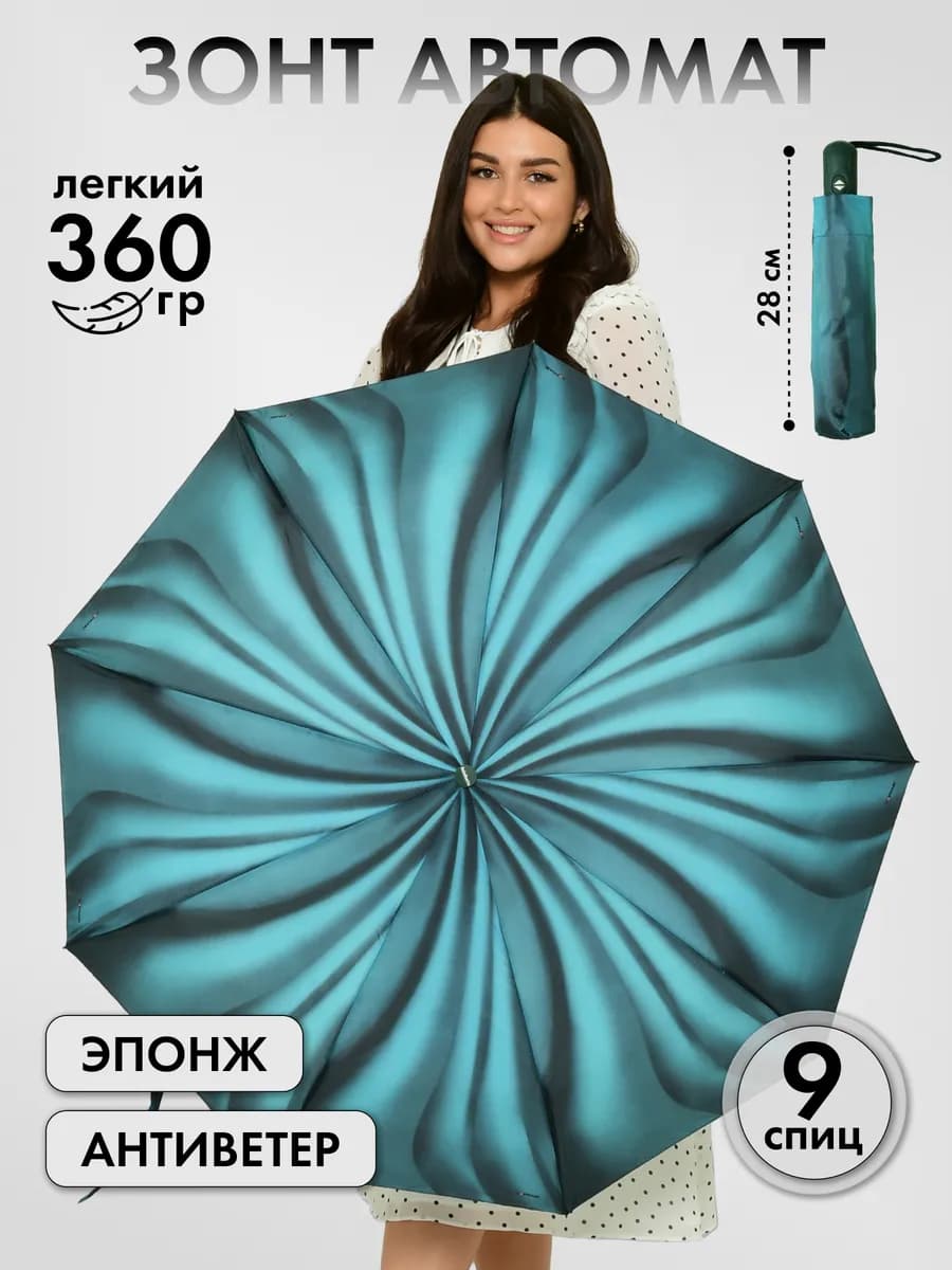 Зонт автомат легкий антиветер