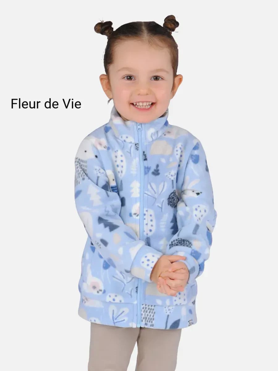 Толстовка модная с принтом без начеса