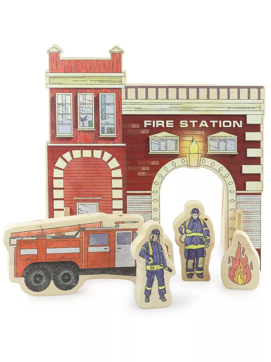 Игровой набор Город деревянные развивающие игрушки