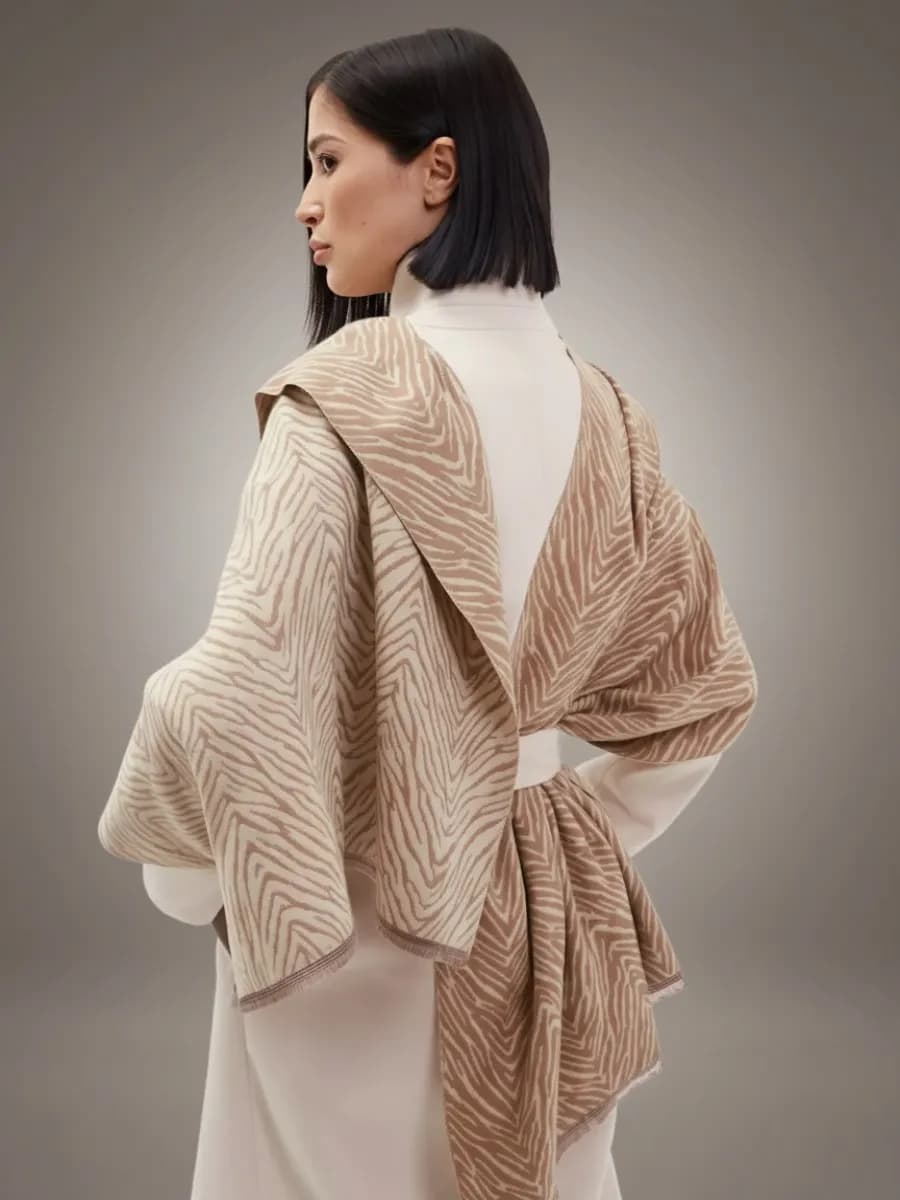 Палантин кашемир теплый шарф весна