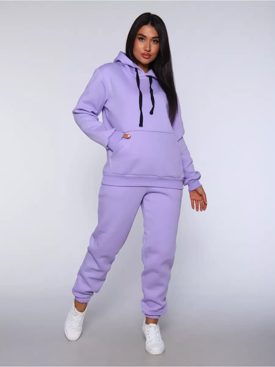 Спортивный костюм новогодний теплый с начесом оверсайз