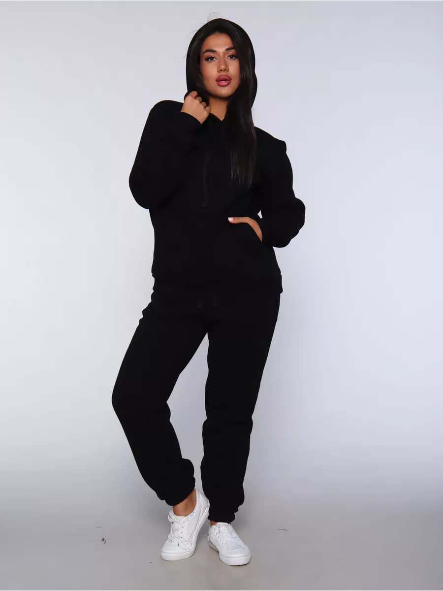 Спортивный костюм новогодний теплый с начесом оверсайз