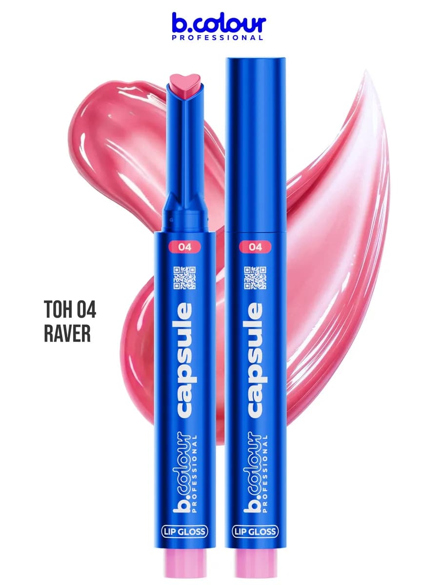 Блеск для губ бальзам розовый увлажняющий CAPSULE 04 Raver