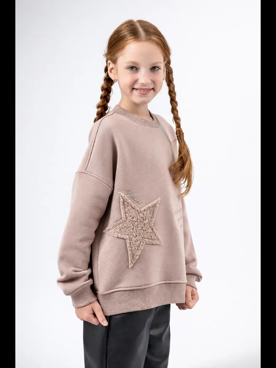 Свитшот школьный подростковый оверсайз - фото 1