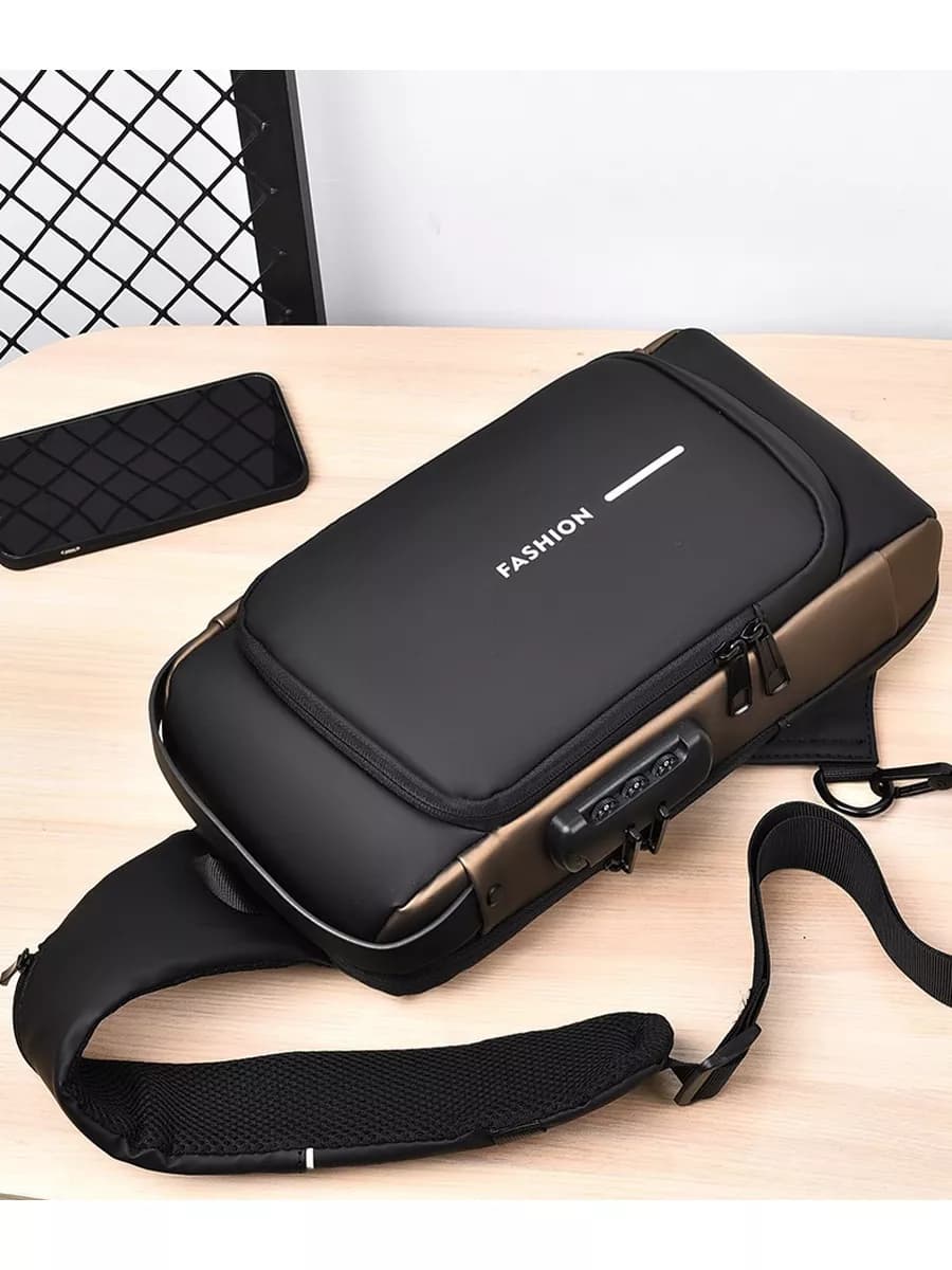 Городской рюкзак однолямочный сумка мужская через плечо