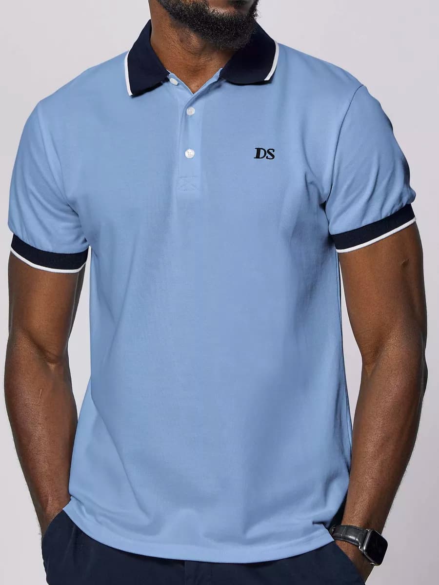 Футболка поло с коротким рукавом хлопок