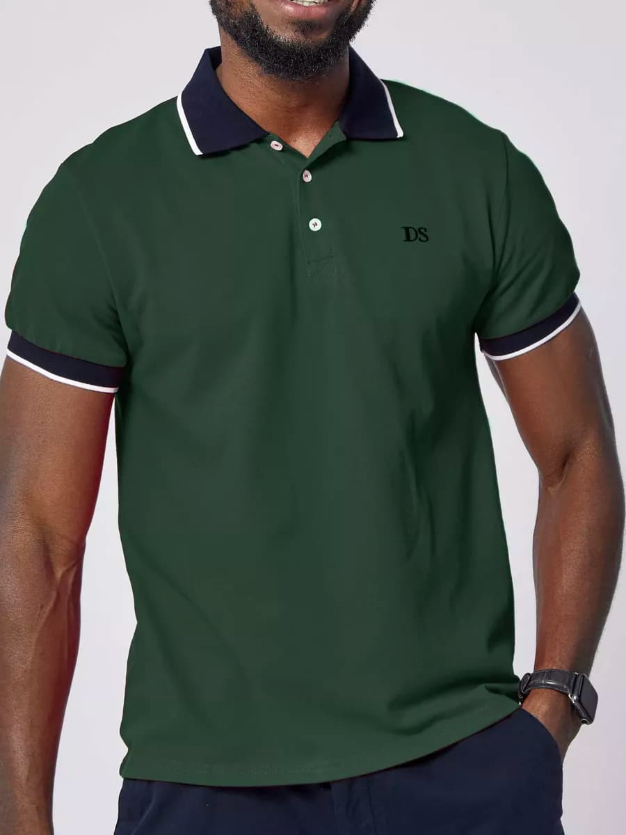 Футболка поло мужское с коротким рукавом хлопок