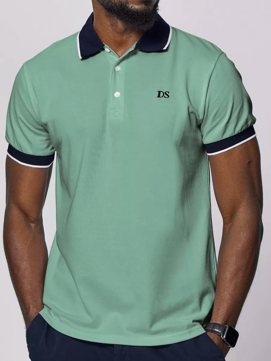 Футболка поло мужское с коротким рукавом хлопок