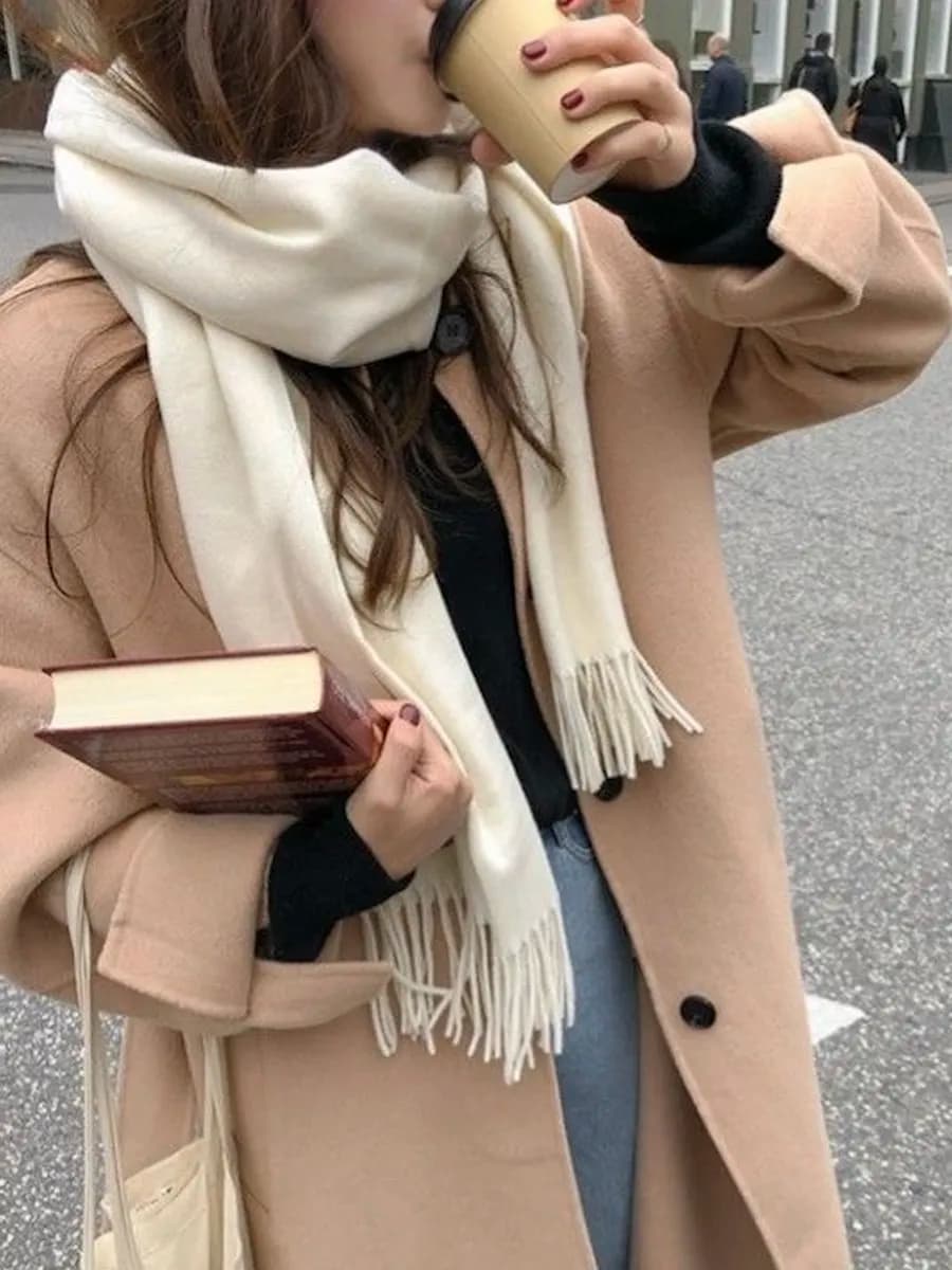 Шарф женский зимний осенний теплый кашемир