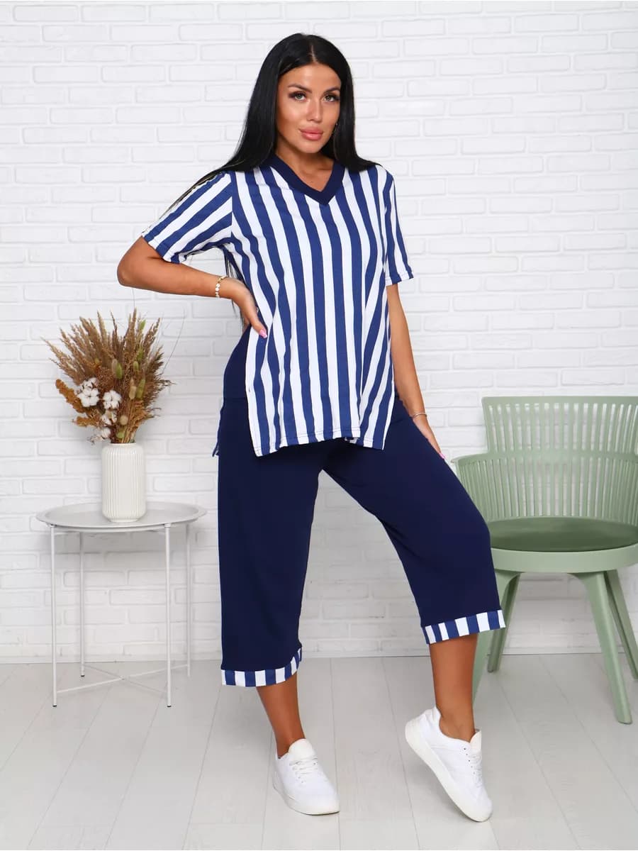 Костюм домашний с брюками - фото 1