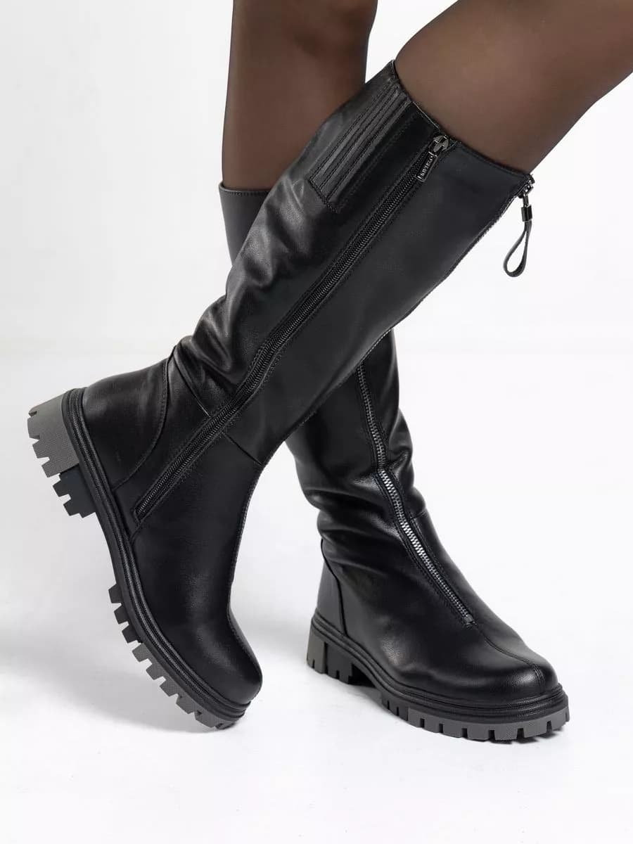 Сапоги женские зимние натуральная кожа - фото 1