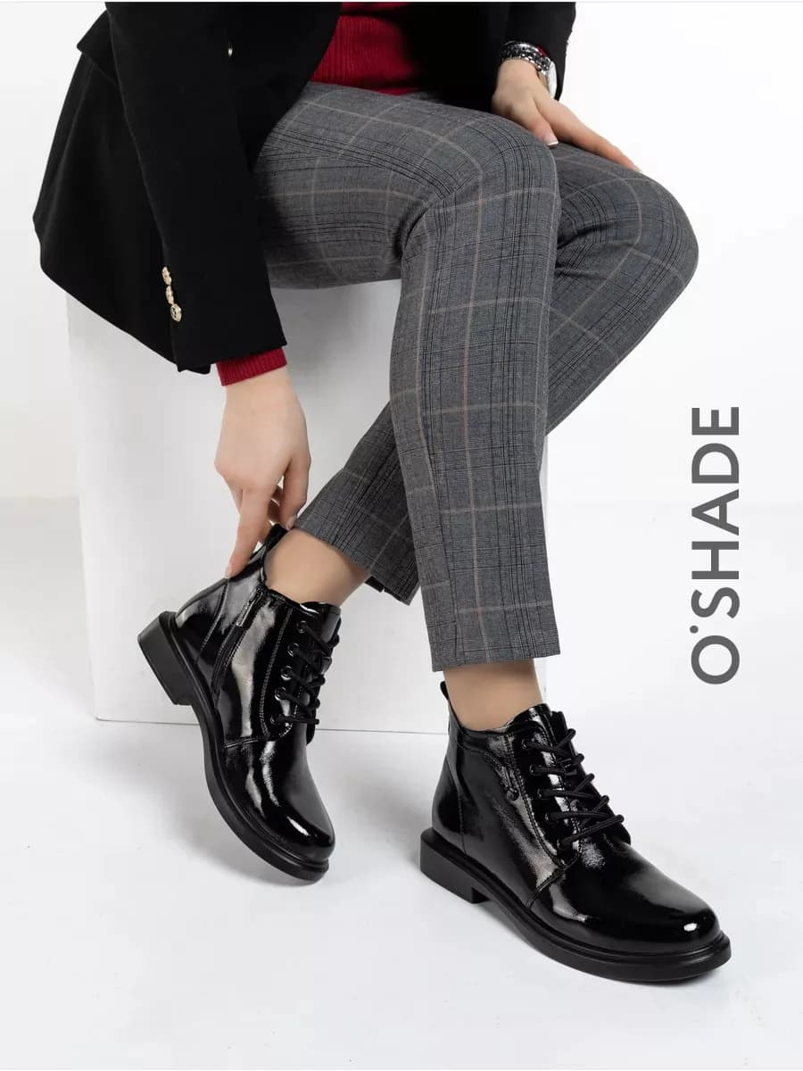 Ботинки женские демисезонные черные