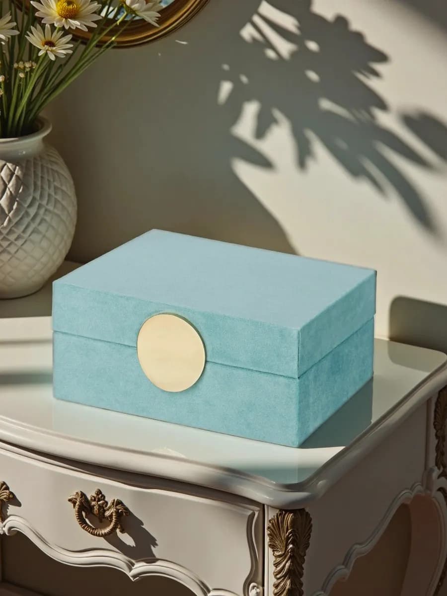 Шкатулка для украшений "Велюр" 18.5х12х8 см