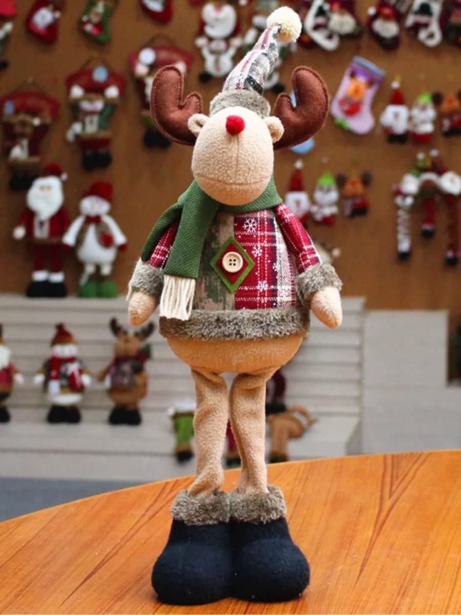 Новогоднее украшения для дома Олень под елку 50 см