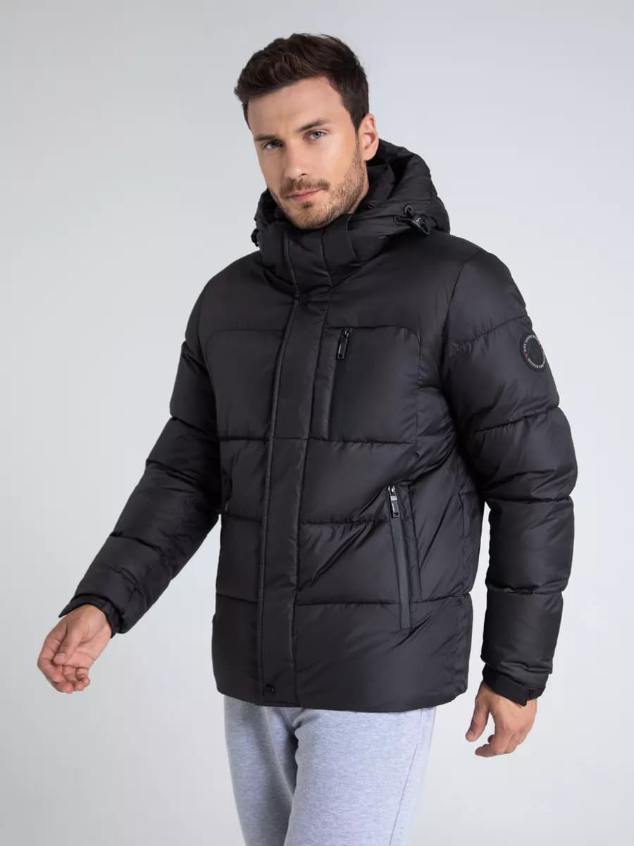 Пуховик зимний куртка короткая - фото 1