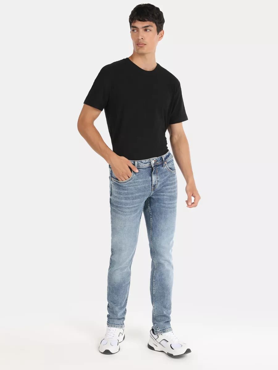 Джинсы зауженные 044 KARL Straight Fit