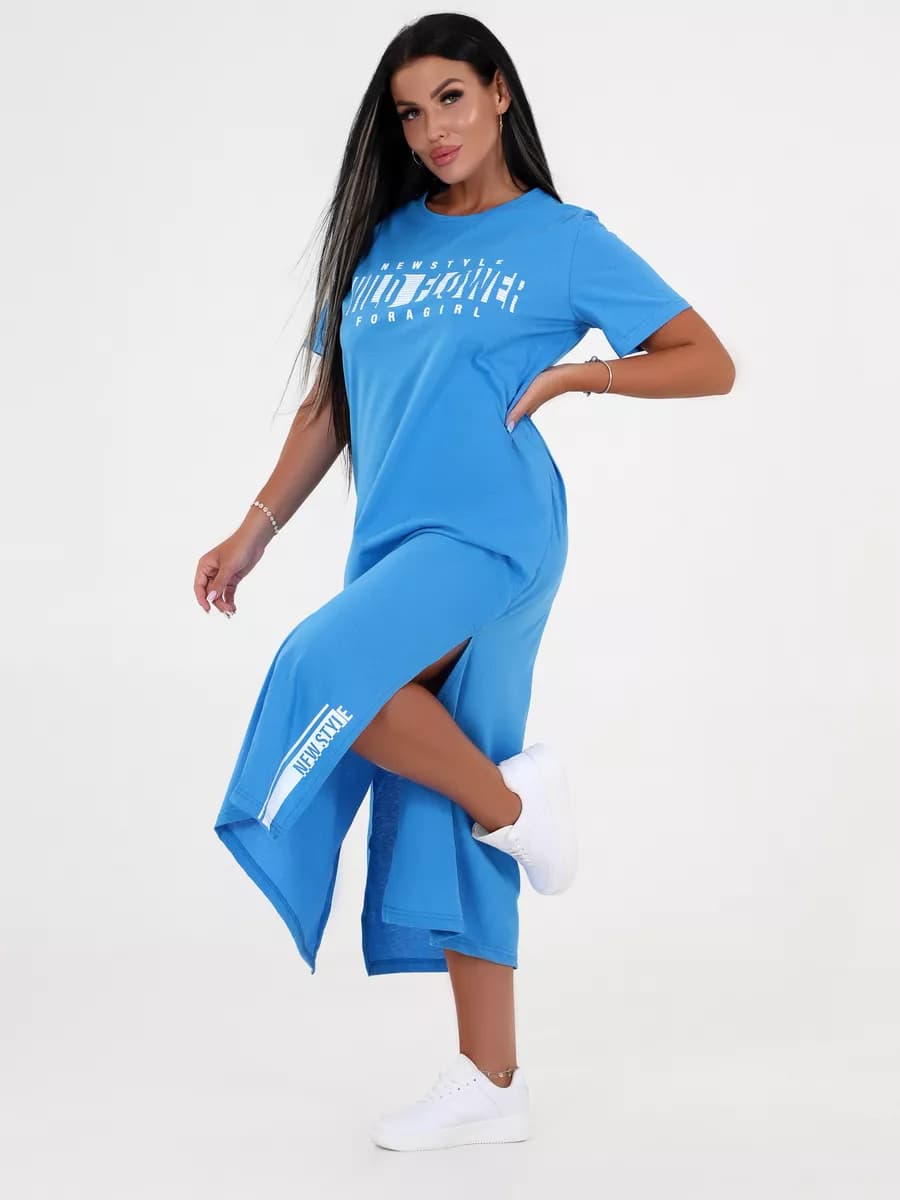 Платье футболка больших размеров длинное домашнее