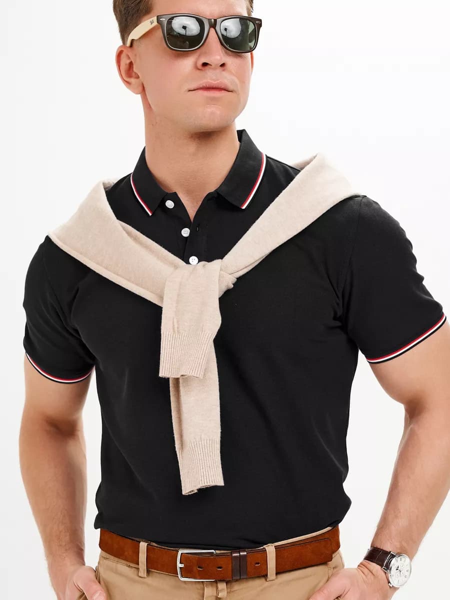 Футболка поло с коротким рукавом