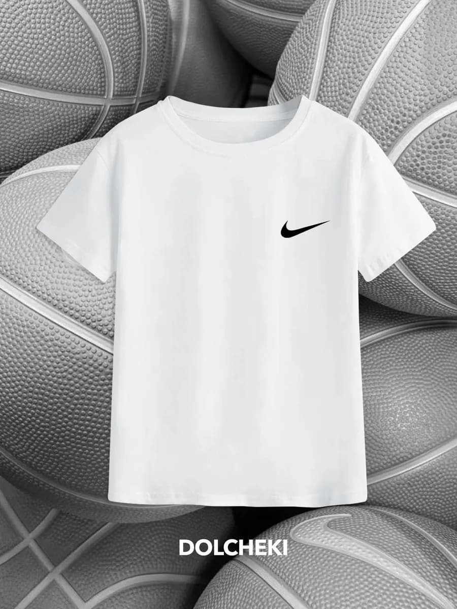 Футболка белая спортивная хлопок